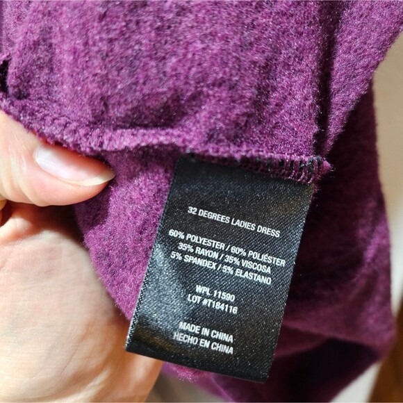 32° Cool Athleisure Dress Fleece Lined Sporty Preppy Versatile Size S - Picture 7 of 7